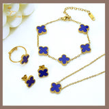 Luxury Designer Four Leaf Colover Jewelry Set