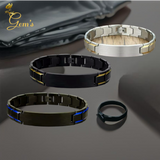 Personalized Men's Stainless Steel Bracelet Watch Bands - Engrave Your Name