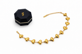 Premium Stainless Steel Puffed Heart Chain Necklace 16+2”