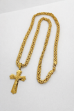 Men’s Stainless Steel Cross Necklace | 27.5 Inch Chain