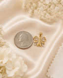 18K Two-Tone Gold Butterfly Pendant