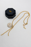 Premium Stainless Steel Beaded Y Necklace - 16” + 2” Extender