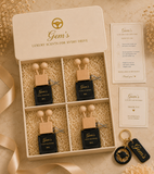 Gem's Morning Orris Signature Vent Clip Gift Collection | Personalized Luxury Car Diffuser Gift Set for Him