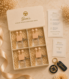 Gem's Linen Bloom Signature Vent Clip Gift Collection | Personalized Luxury Gift Set for Her
