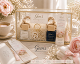 Linen Orris Bloom | Gem’s Duo Hanging Car Diffuser | Luxury Car Fragrance | Book No. 02