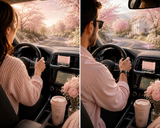 Linen Orris Bloom | Gem’s Duo Hanging Car Diffuser | Luxury Car Fragrance | Book No. 02