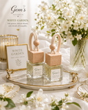 White Garden | Gem’s Duo Hanging Car Diffuser | Luxury Car Fragrance | Book No. 04