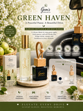 Green Haven™ Luxury Hanging Diffuser & Air Mist Gift Set  Book No. 03 — Nature, Renewed.