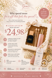 Gem’s Linen Orris Bloom Bundle  Luxury Vent Clip Diffuser & Air Mist Set  Book No. 02 – Linen Orris Bloom