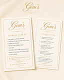 Gem's Linen Bloom Signature Vent Clip Gift Collection | Personalized Luxury Gift Set for Her