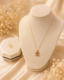 18K Real Gold Double C Pendant Necklace – 2.6 Grams
