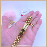 Customized Male Name Bracelet Stainless Steel Gold Color Punk Jewelry Personalized Bracelet Best Friend Gifts