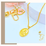 18K Real Gold Jesus Necklace 18”