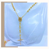 10K Rosary Yellow Gold Chain 26”