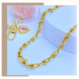 18K Real Gold Hardware Chain 16”
