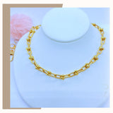 18K Real Gold Hardware Chain 16”