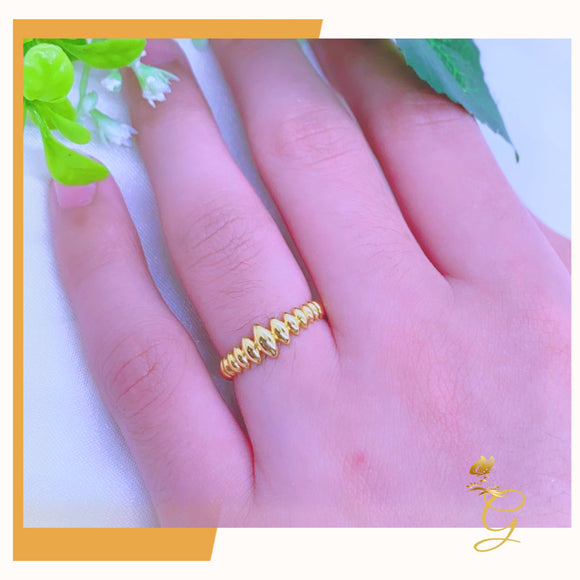 18K Real Gold Ring size 5