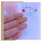 18K Real Gold Butterfly Bracelet size 7.5”