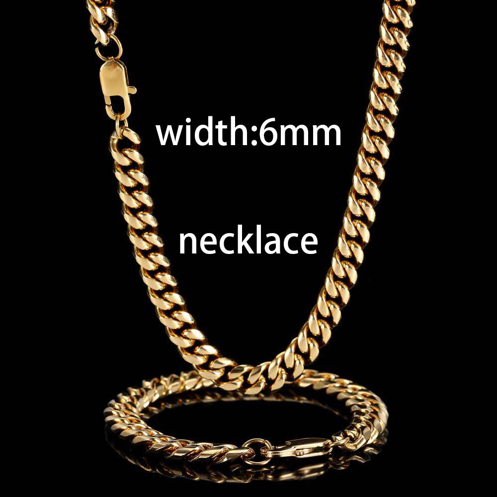 Wholesale 14K 18K 24kgold Filled Chain Mens Gold Plated Necklace Set Jewelry  Cuban Stainless Steel Necklace Gold Chain for Men - China Gold Necklace and  Cuban Link Chain price