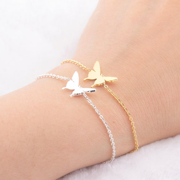 Butterfly Shaped Women's Minimalistic Bracelet