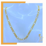 10K Gold Chain - Mens Solid Figaro Chain 24” 4.98MM Width