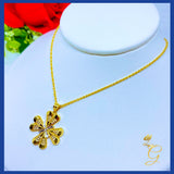 18K Real Gold Necklace 18”