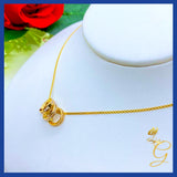18K Real Gold Necklace 18”