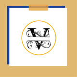 18K Real Solid Gold Split Monogram Letter/Name Necklace( Personalized)