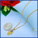 18K Real Gold Necklace 18””