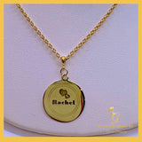 18K Real Gold  Personalized Name Pendant or Necklace
