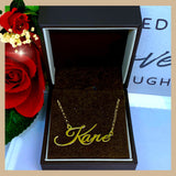 18K Real Gold Personalized Kane Necklace