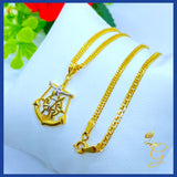 18K Real Gold Religious Necklace 18””