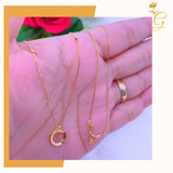 18K Real Gold Necklace 18”