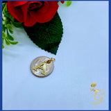 18k Real Gold A Charm