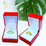 18K Real Solid Gold Couples Ring