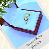 18K Real Solid Gold Personalized Infinity Name Ring
