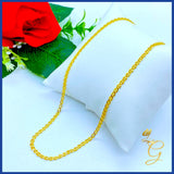 18K Real Gold Chain 16”