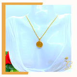 18K Real Gold Religious Necklace 18”