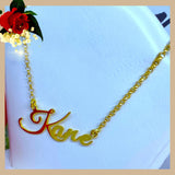 18K Real Gold Personalized Kane Necklace